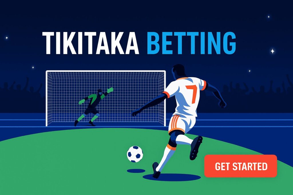 Screenshot showing the Tiki Taka betting interface on a mobile device